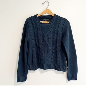 Banana Republic Blue Cable Sweater Size Small